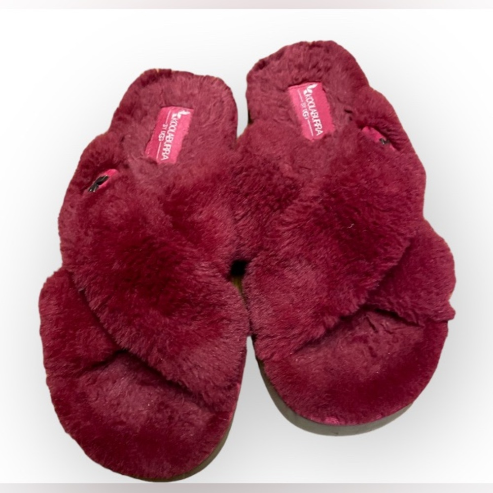 Koolaburra by UGG Women's Fuzz-it Sandal SZ 8 Wine
